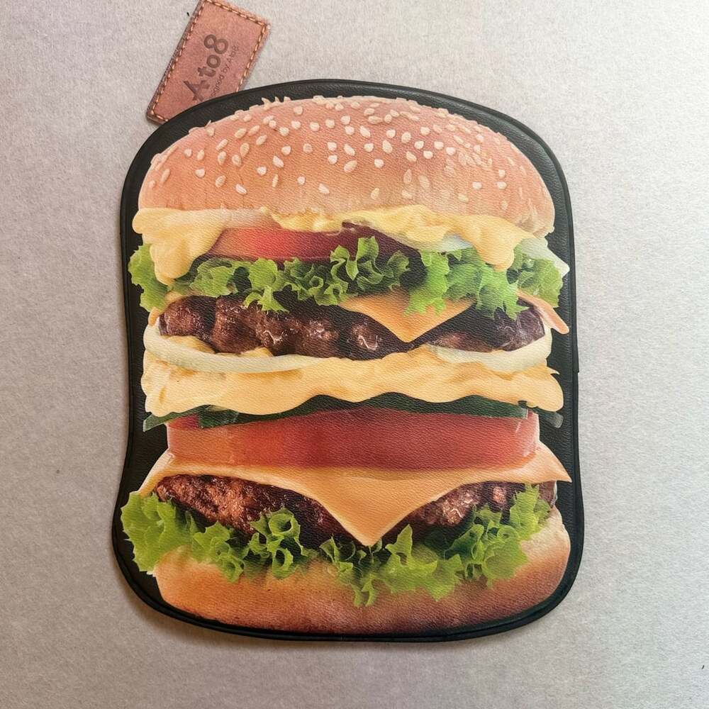 Ato8 Hamburger Clutch Bag Novelty Food Purse Made in Korea NWT